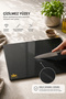 Glass Cutting Board Transparent Smoked Color Tempered Glass Heat Resistant Shatter Resistant 25*35 cm - 3