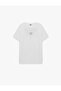 Comfortable Fit Short Sleeve Crew Neck Back Printed Sports T-Shirt - 4