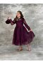 Girl's Graduation Dress Leopard Patterned Long Evening Dress with Bag Gift - 7
