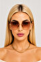 New Season Women's Sunglasses Square Crystal Cut Uv400 Protected - 2