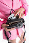 Black Two-Compartment Stylish and Elegant Women's Shoulder and Crossbody Bag - 3