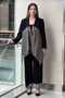 Striped Organza Detailed Jacket - 4