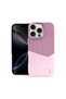 Apple iPhone 16 Pro Max Compatible Case Zeyra M-Safe Leather Case with Card Holder Rose Gold