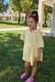 4 Layer Muslin Hooded Shepherd Stitched Children's Poncho Yellow Color - 2