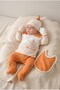Baby Boy Striped Star 100% Pam Cotton 3 Months 5-Piece Newborn Hospital Release Zibin Set Box