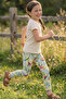 Children's Tights - Set of 6 Patterned Lycra Comfortable Seasonal Cotton Girls' Long Tights Set St-6 - 7