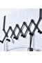 Adjustable Over-The-Door Hook Rack with 6 Hooks, No Drill Organizer for Towels Coats - 2