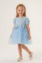 Girl's Evening Dress with Butterfly and Bow Detail - 3