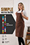Simple kitchen apron with adjustable strap - 3