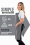 Simple kitchen apron with adjustable strap - 2