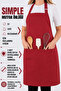 Simple kitchen apron with adjustable strap - 4