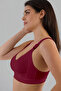 Supportless Wireless Thick Rubberized Gathered Bra - 2