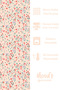 Miniso Flower Patterned Suede Carefree Tablecloth - 2