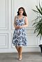 Mixed Pattern Cotton Zero Sleeve Dress - 3