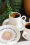 Yakamoz 4 Piece Porcelain Coffee Cup Set for 2 People - 3