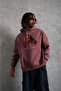 Gloves Printed Hooded Sweat - Dried Rose