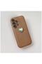 Samsung Galaxy A52 Compatible Case Heart Vel Silicone Case Light Brown - 2