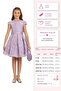 Girl's Stylish Bag Dress 8-14 Years Lilac - 2
