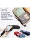 Stuffable Travel Pillow, Velvet Travel Neck Pillow Storage Bag with Adjustable Neck Size, Side Zipper, No Filler, U-Shapes Pillow, Fits Up to 3 Days Travel Essentials Multifunctional