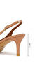 Women's Beige Open-Back Thin Heeled Patent Leather Shoes 26Pfd121016 - 4