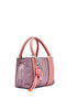 Women's Pink Long Strap Fabric Handbag with Accessories 26Pbd27026F - 5