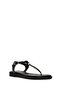 Women's Black Ankle Buckle Leather Sandals 26Sfd201116 - 7