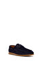 Men's Navy Blue Lace-Up Suede Leather Casual Shoes 26Sfd612610 - 7