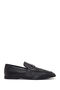 Men's Black Buckle Leather Shoes, Casual Loafer 26Sfd670918
