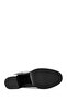 Women's Black Thick Heeled Leather Chelsea Boots 24Wfd 186418 - 6