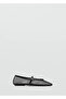 Buckle Strap Mesh Ballerinas - 2