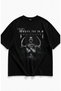 Unisex Trivium Written T-Shirt, Oversize Rock Band Printed Crew Neck T-Shirt