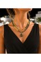 Peridot Jade Two Row Vitality, Joy and Positive Energy Necklace - 6