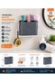 Wall Mountable Multi-Purpose Organizer Pen Holder |   Storage and Organizer Box with Adhesive Straps 2 Pieces (White) - 2