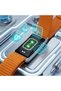 TrackFit Smart Fitness Band with 2 Nylon Straps (Black & Orange) - 7