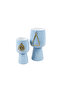 Large Blue Serving Bowl with Stand from Azha - 5