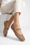 Mink Women's Knitted Ballerina Shoes Women's Shoes Casual Shoes - 4