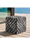 Mix Grey Charcoal Ikat Weave Cube 40x40x40 Zipper Closure240 Gsm High Qulity Mackintosh Pp Fabric