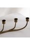 Eldir Metal Curve 7 Taper Candle Holder 11x7x62cm - Antique Brass - 2