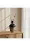 Caspian Terracotta Vase 18.5x18.5x35.5cm -black & Brown
