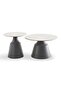 Gaia Set Of 2 Coffe Table Sintered Stone Top Grey - 5