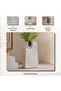 Aral Handpainted Paper Mache Vase 17x8x30cm - White - 5