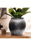 Donato Terracotta Vase 34x34x33cm - Burnt Ash