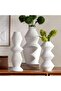 Irie Polyresin Decor Vase 15x15x30cm - White - 3