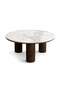 Traosa Coffee Table Marble - White Brown - 3