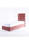 Elliana Single Bed Velvet Pink 120x200 Cm - 3