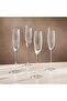 Eddi Slope Rim 4-piece Flute Glass Set 177ml -clear