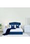 ANNA QUEEN BED VELVET BLUE 160X200 CM - 2