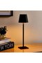 Levin Led Cordless Mini Table Lamp 5w Touch Dimmer Rechargeable Usb Type-c 13x28cm - Black - 4