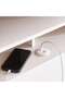 Almada-smart Queen Bed With Storage And Usb Charger 160x200 Cm - White - 4