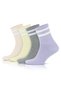 Women's Colorful 4-Piece Cotton Sports Circle Soft Flexible Durable College Type Socks 2501